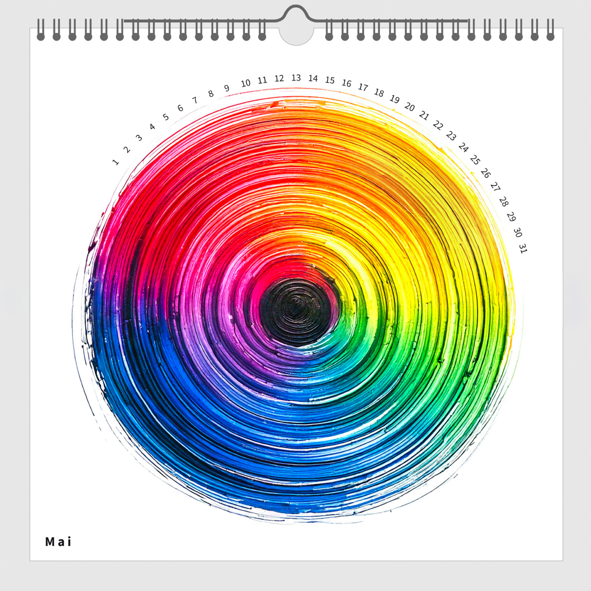Immerwährender Künstlerkalender Bunte Farben von Edition ZEN