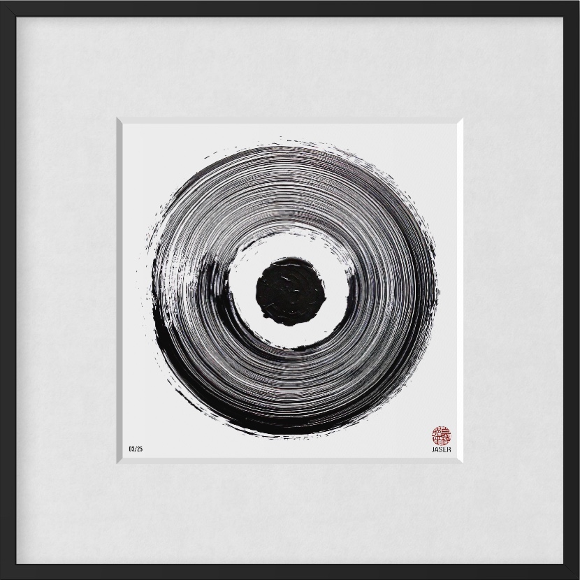 Edition ZEN Ensō #B002 – Zentrum des Seins, Serie Klassisch Schwarz