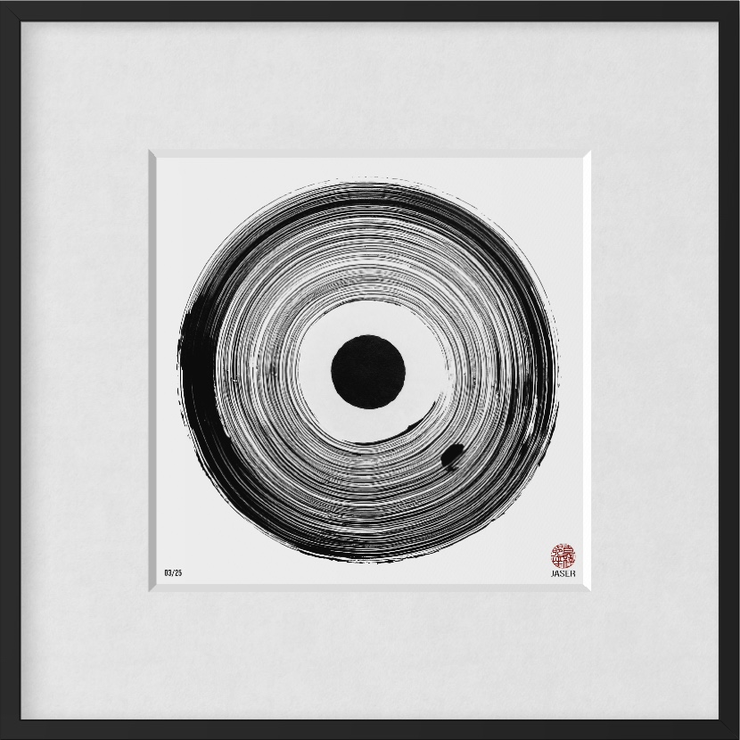 Ensō der Serie Klassisch Schwarz