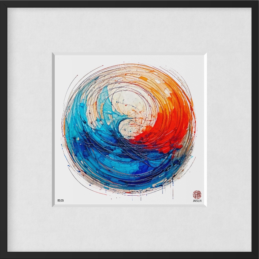 Ensō C001 – Yin & Yang der Elemente, Werkansicht