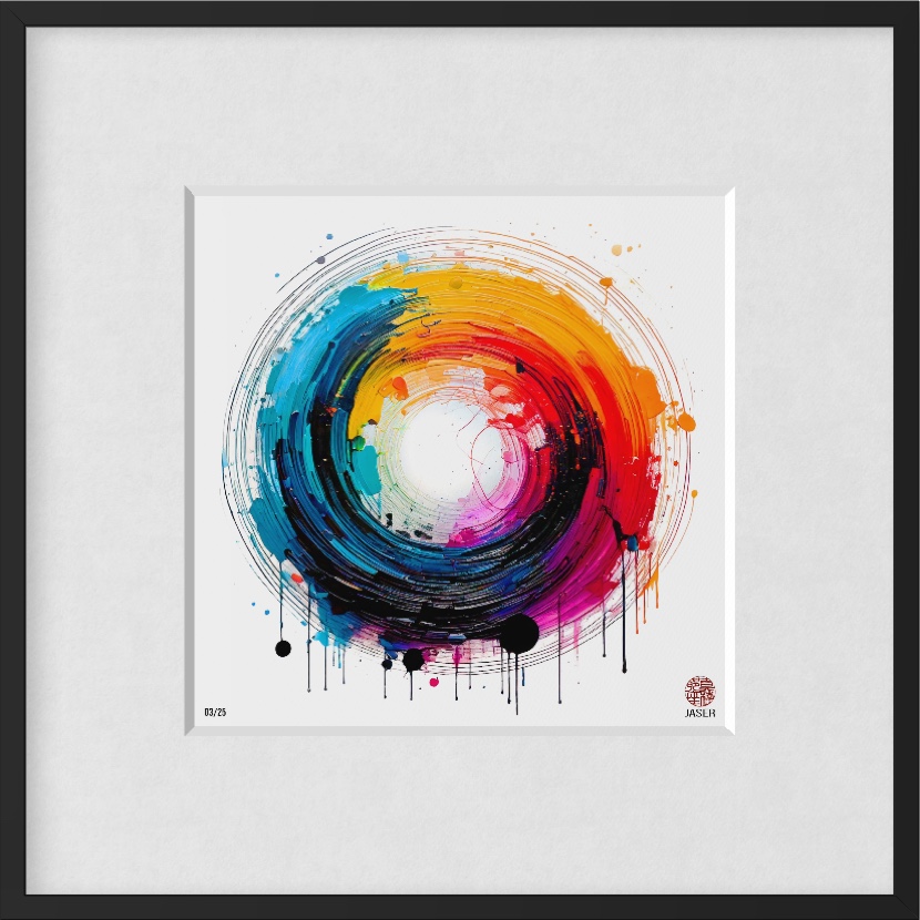 Edition ZEN Ensō #C012 – Der farbige Strom