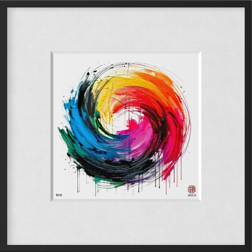Edition ZEN Ensō #C014 – Wirbel des Lichts