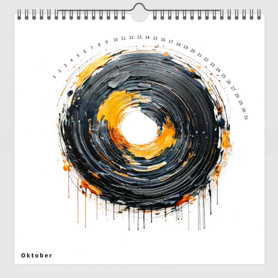 Edition ZEN Kalender Gold und Schwarz Motiv 11