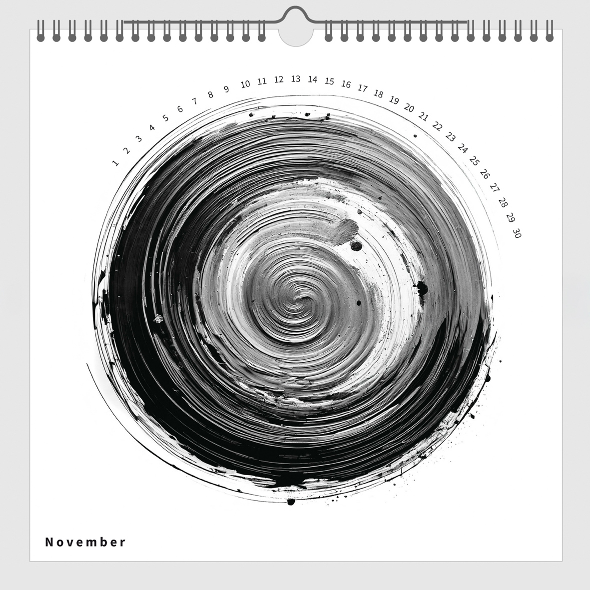 Edition ZEN Kalender Gold und Schwarz Motiv 12