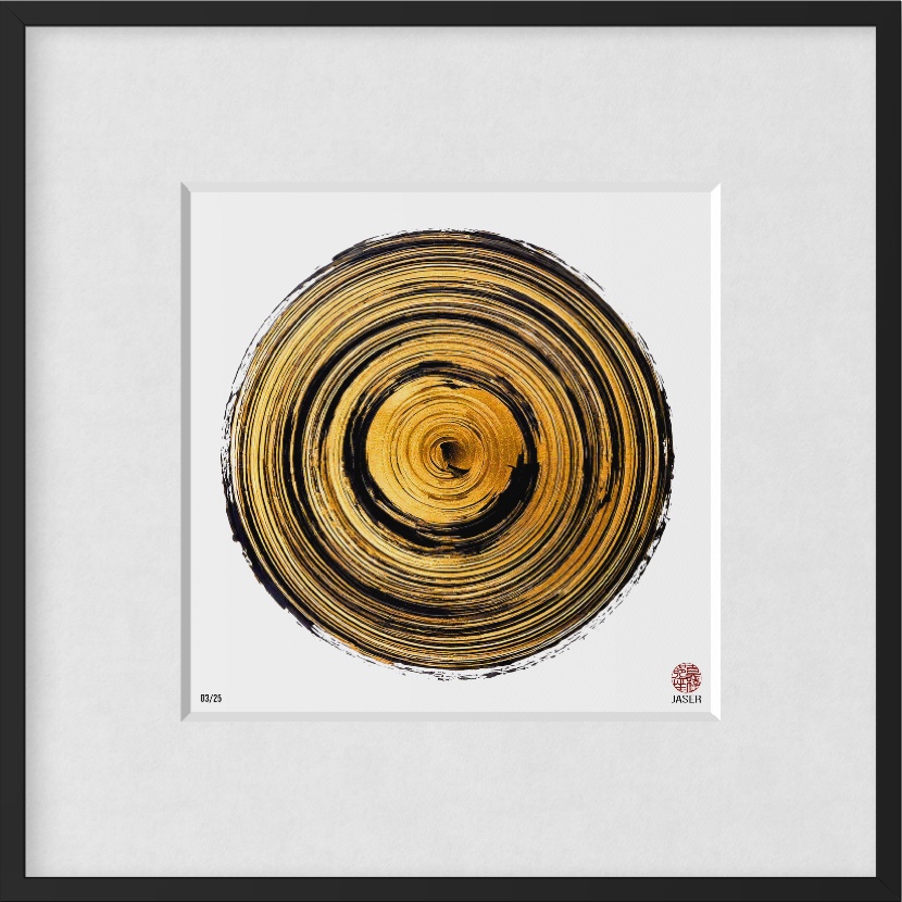 Edition ZEN Ensō #G032 – Goldvortex